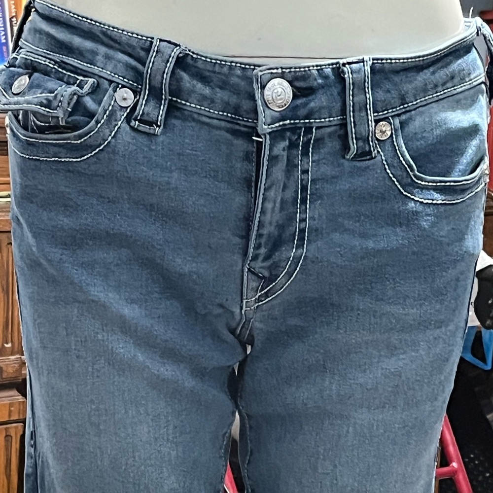 True Religion  Jeans Becca Low Rise Straight Stretched Out A Little Last Pic - Picture 3 of 8